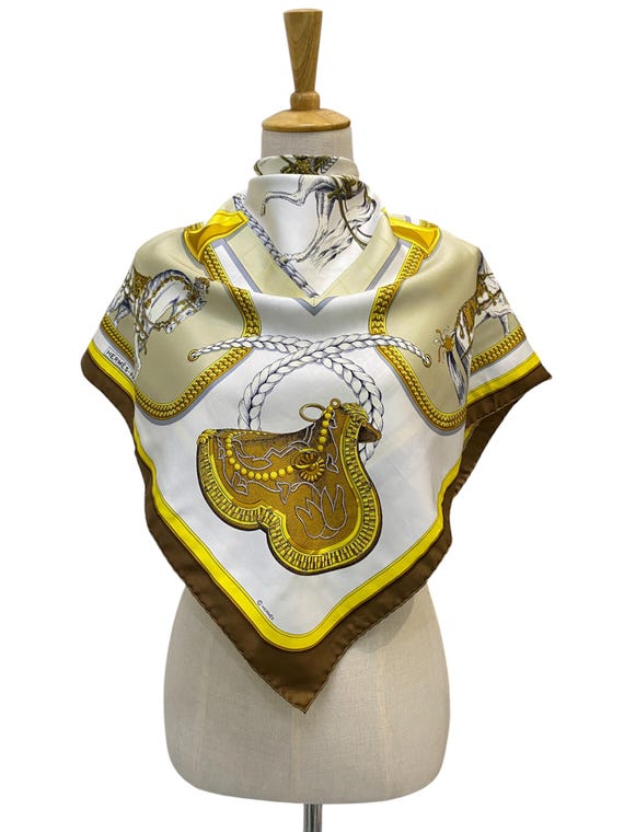 Vintage Hermes Grand Apparat Silk Scarf Hermes Silk Scarf Vintage