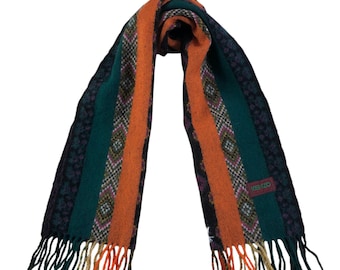 Vintage Kenzo Scarf, Vintage Wool Scarf, Wool Long Scarves