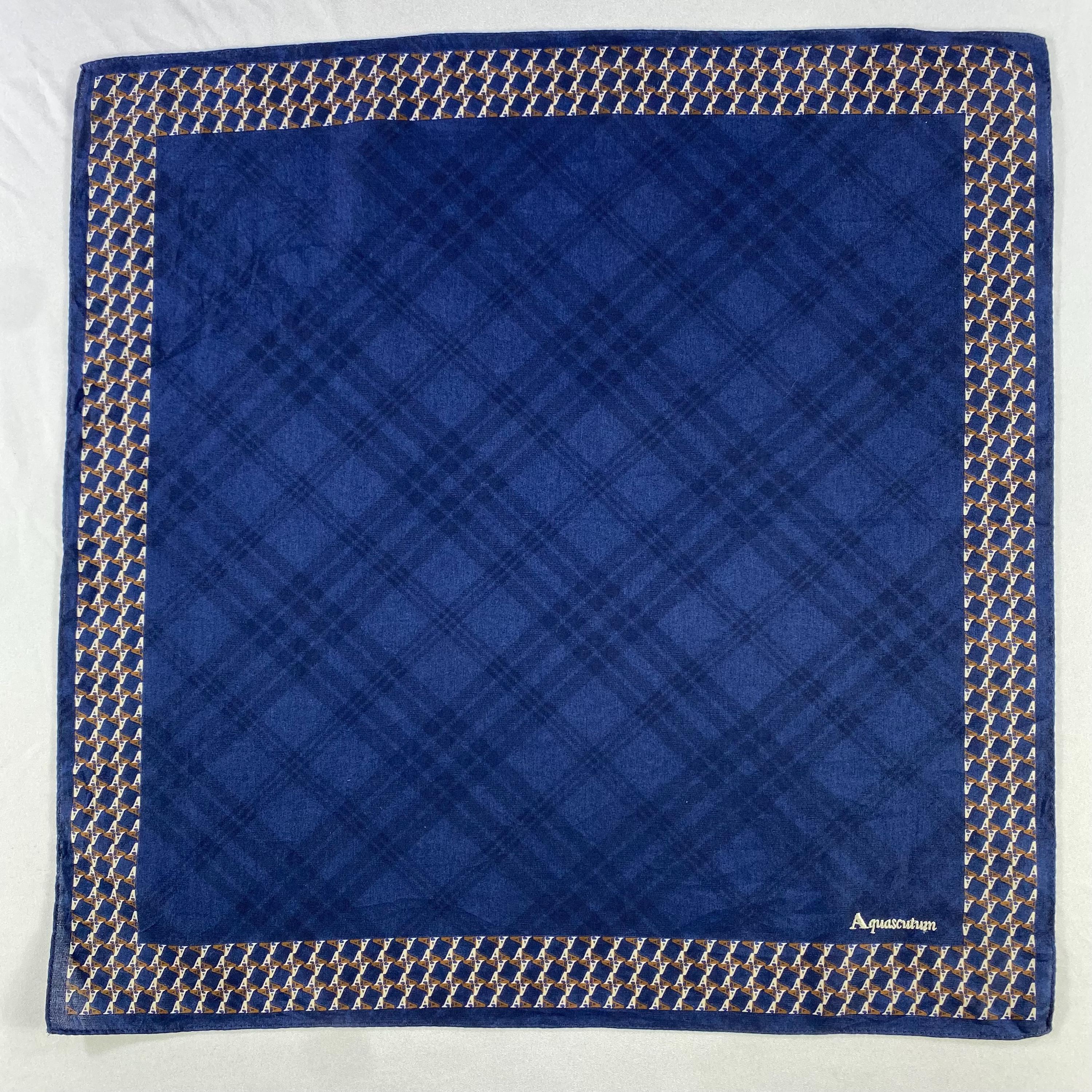 Vintage Aquascutum Handkerchief, Cotton Bandana, Vintage Vintage Aquascutum Handkerchief, Cotton Bandana, Vintage