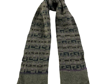 Vintage Givenchy Silk Wool Scarf Muffler Winter Neck Muffler
