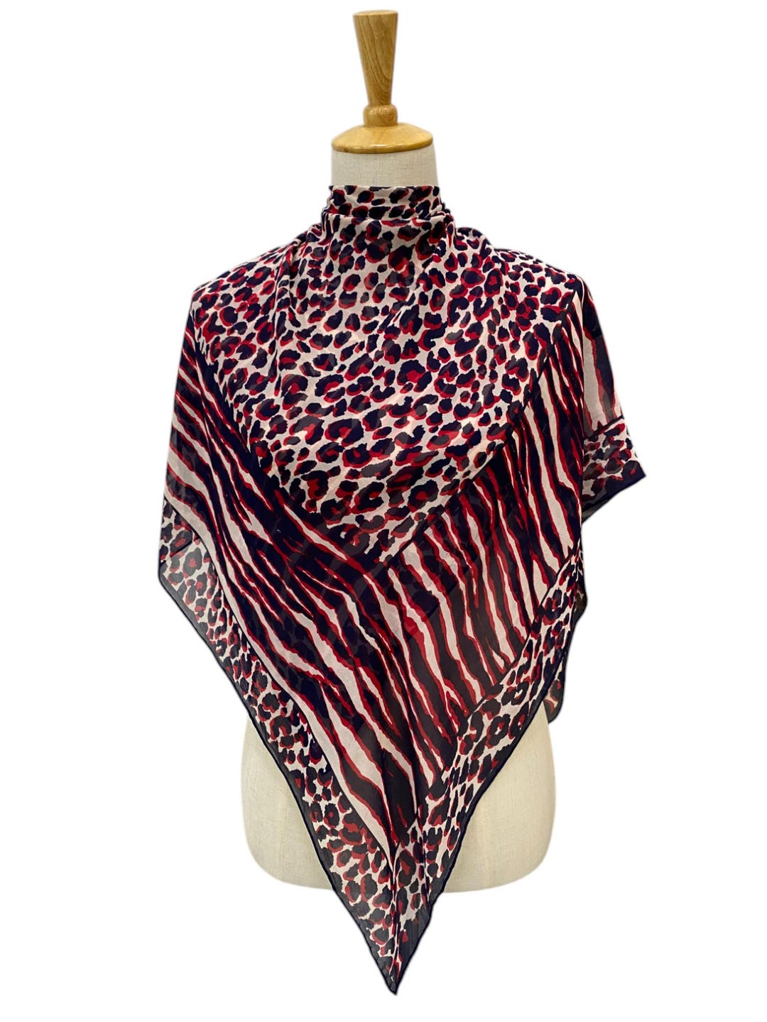 Vintage Silk Scarf, Twill Silk Scarf, Vintage Silk Muffler