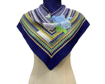Vintage Christian Dior Trotter Silk Scarf Christian Dior Oblique