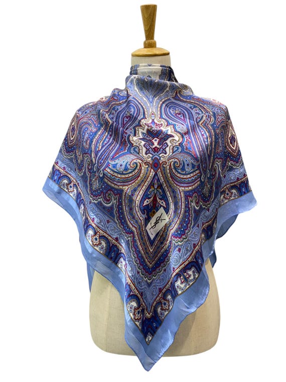Vintage Yves Saint Laurent Silk Scarf Yves Saint Laurent Silk