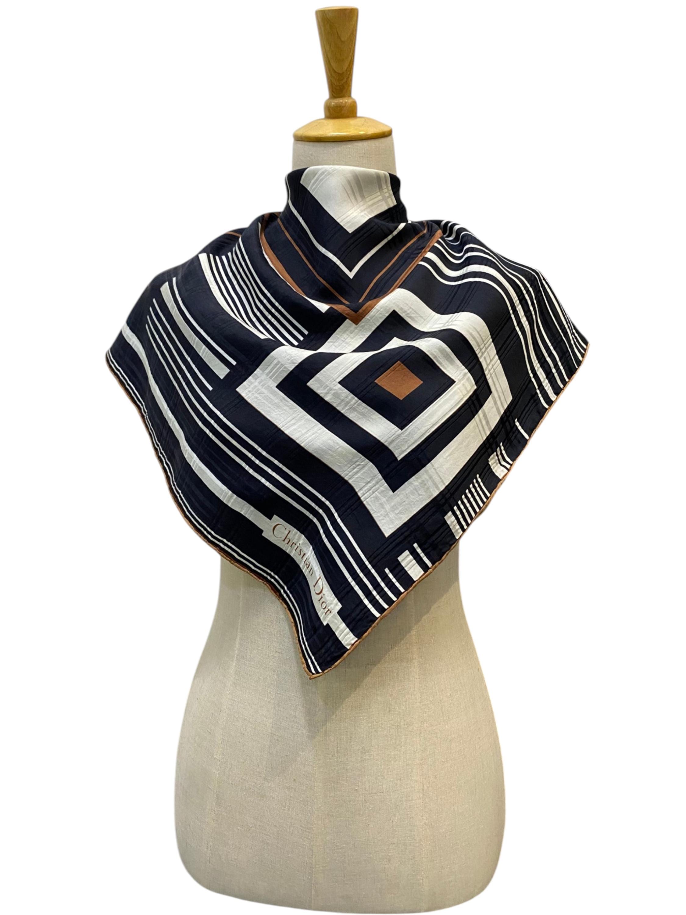 Vintage Christian Dior Silk Scarf Christian Dior Shawl Dior Silk