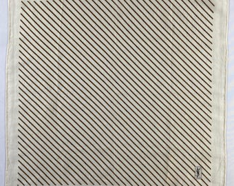 Vintage Yves Saint Laurent Handkerchief, Yves Saint Laurent Bandana, Yves Saint Laurent Pocket Square, Yves Saint Laurent Neckerchief