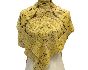 Vintage Silk Scarf, Twill Silk Scarf, Vintage Silk Muffler, Vintage Neck Scarf, Vintage Neck Accessories, Vintage Italian Silk Scarf