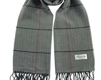 Vintage Givenchy Silk Wool Scarf Muffler Winter Neck Muffler
