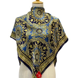 Vintage Silk Scarf, Twill Silk Scarf, Vintage Silk Muffler