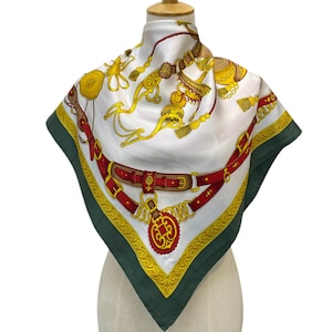 Vintage Leilian Silk Scarf Floral Scarf Foulards Neck Scarf Neckwear Classic Scarves Silk Accessories Women Summer Vintage Abstract Scarves