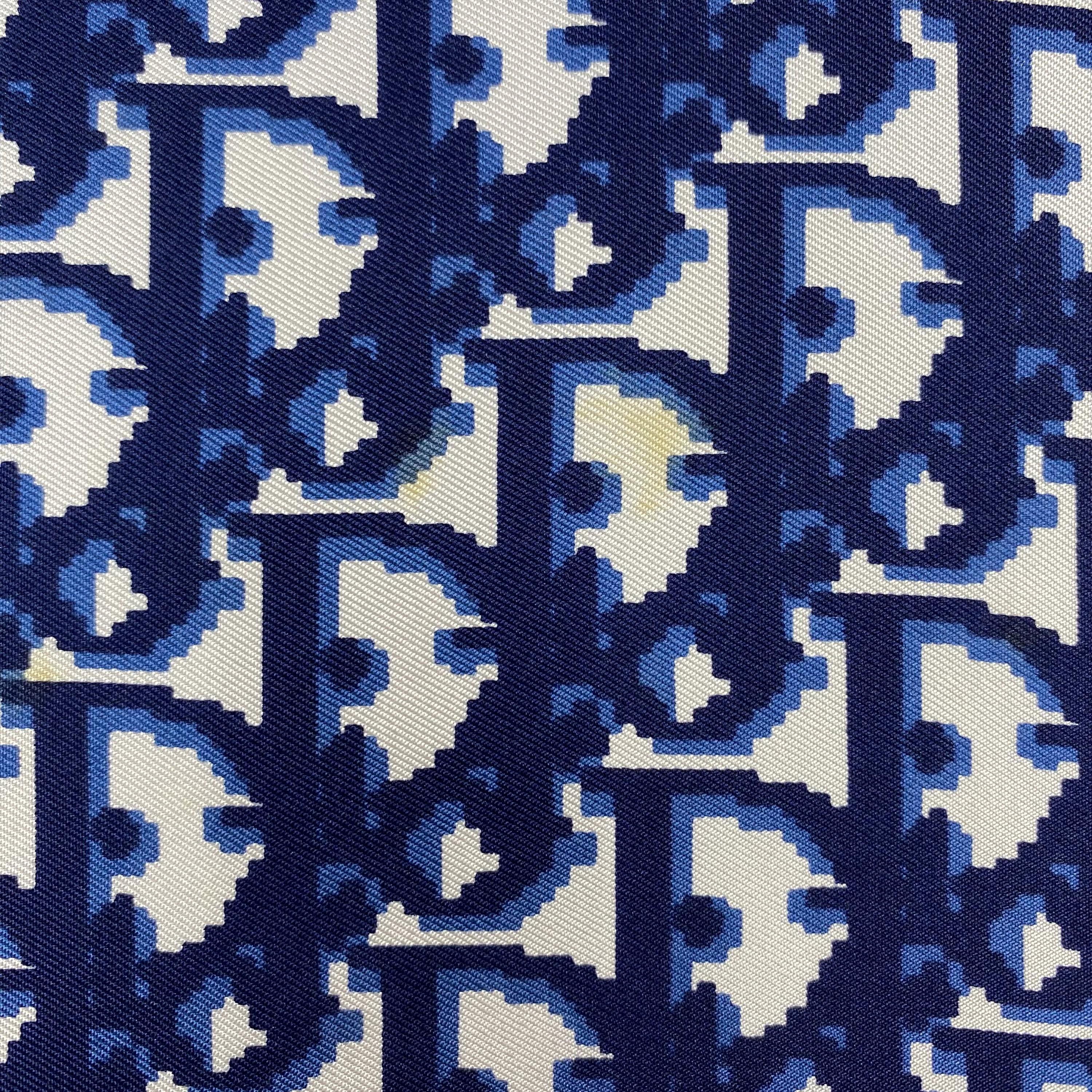 Vintage Christian Dior Trotter Silk Scarf Christian Dior Oblique