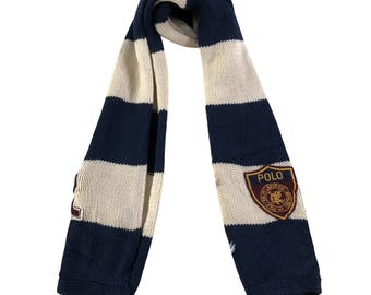 Vintage Polo Ralph Lauren Gray Wool Scarf: Made in England - Etsy