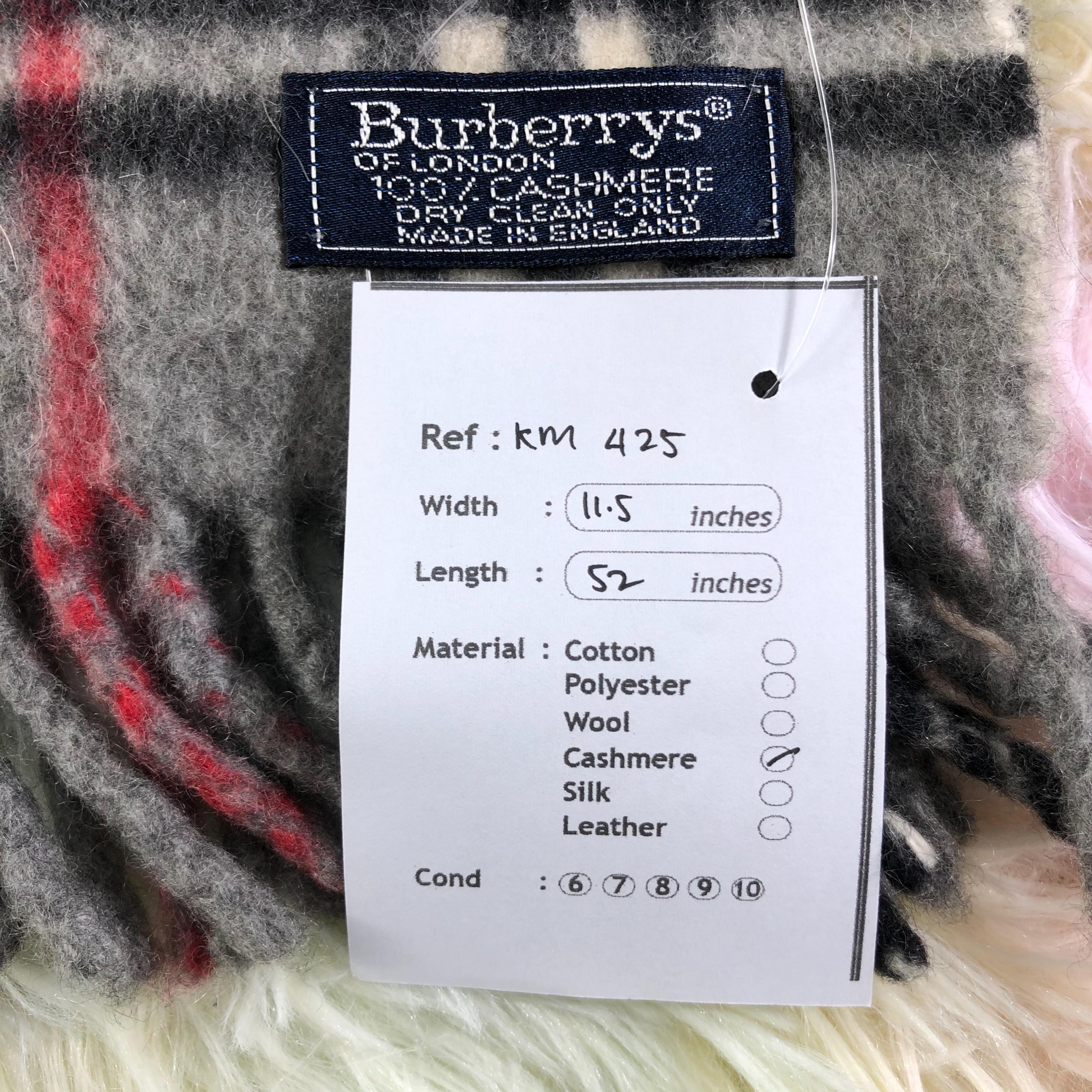 Vintage Burberry Scarf Burberry Cashmere Scarf Vintage Burberry