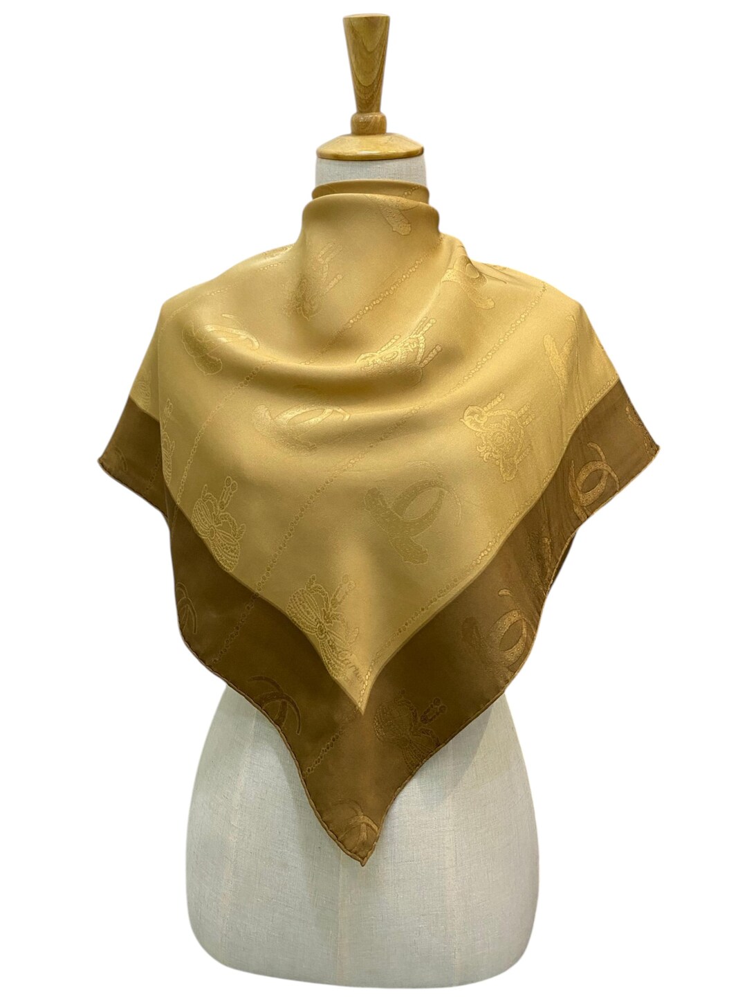 Vintage Cartier Silk Scarf, Must De Cartier Silk Scarf, Vintage