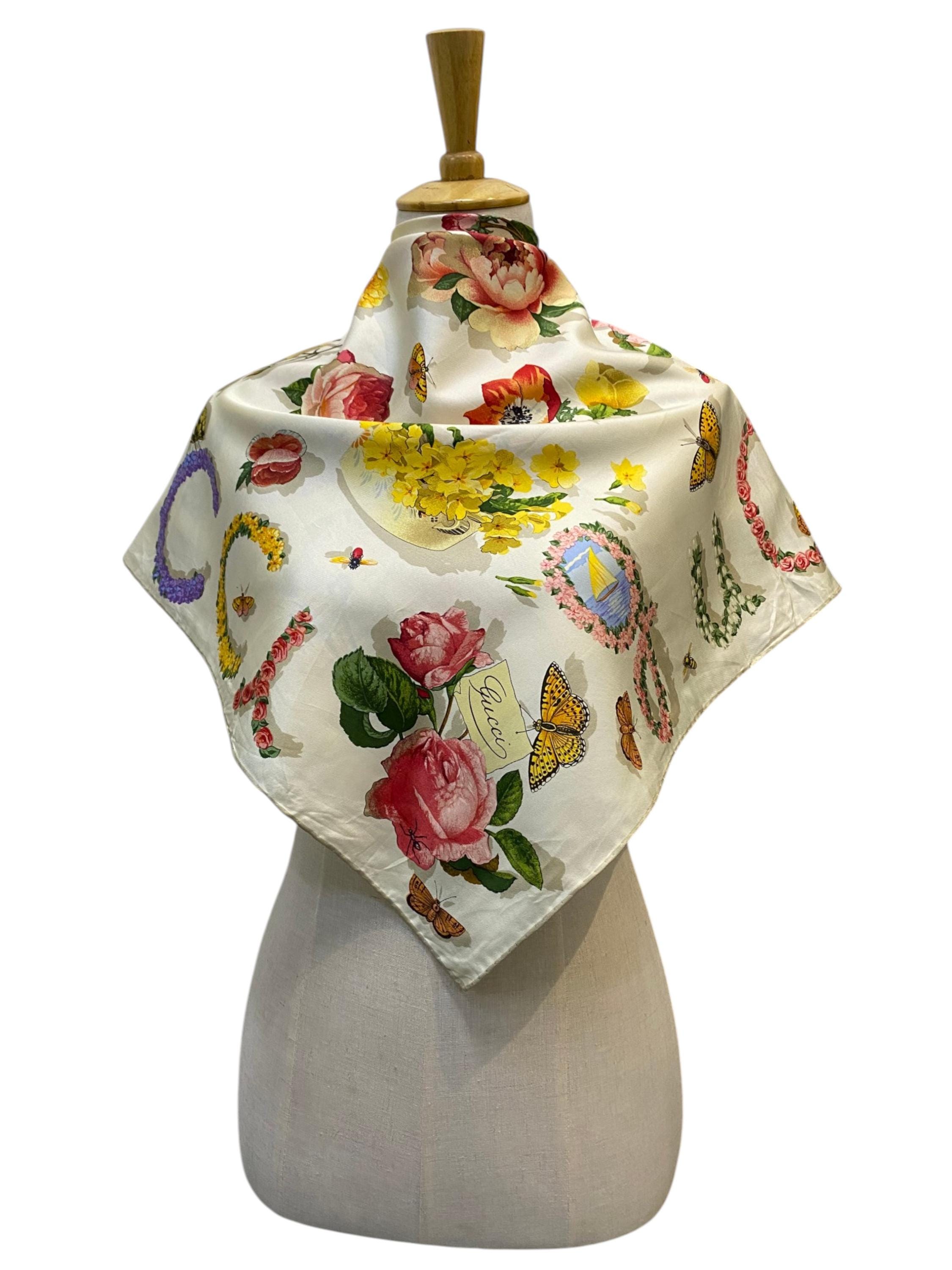 Vintage Gucci Scarf - Etsy