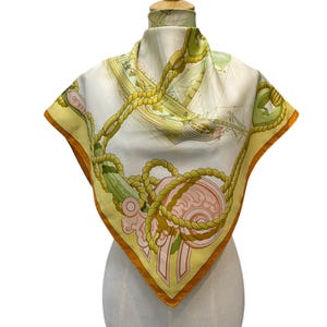 Vintage Hermes Tribord Silk Scarf Hermes Silk Scarf Vintage Hermes Foulards Hermes Square Scarf Vintage Hermes Silk Shawl Hermes 34