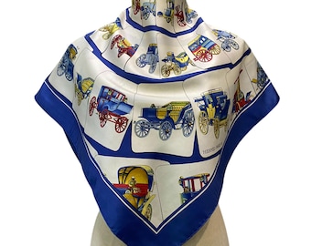 Vintage Hermes Springs Silk Scarf by Philippe Ledoux Hermes 34x34
