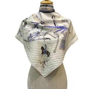 Vintage Hermes Cavalerie Française Silk Scarf Hermes Silk Scarf Vintage Hermes Foulards Hermes Square Scarf Vintage Hermes Shawl Hermes 34