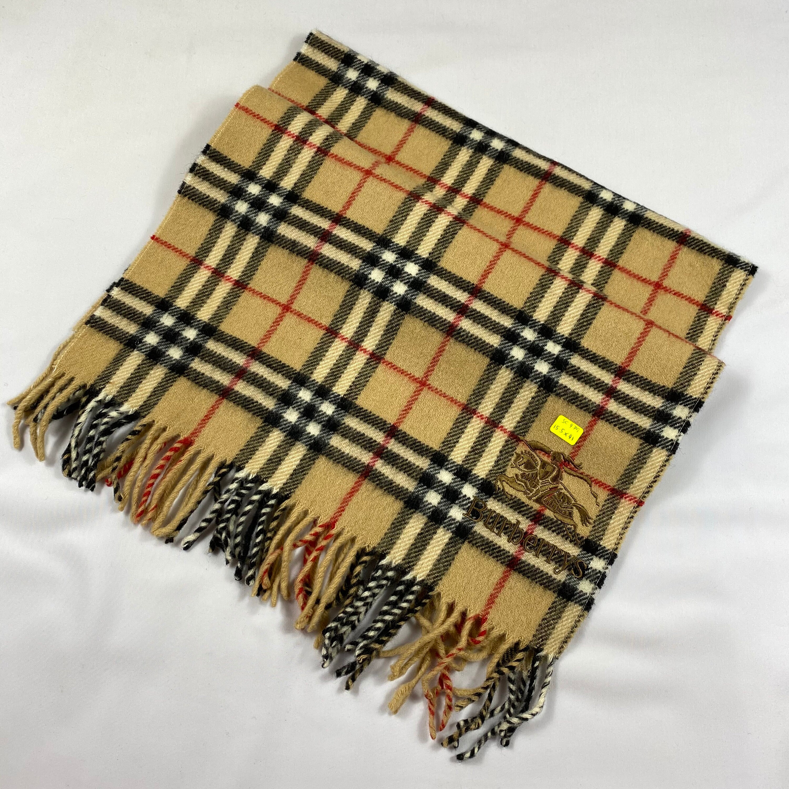 Vintage Burberry Scarf Luxury Accessories Wool Scarf Cashmere Etsy