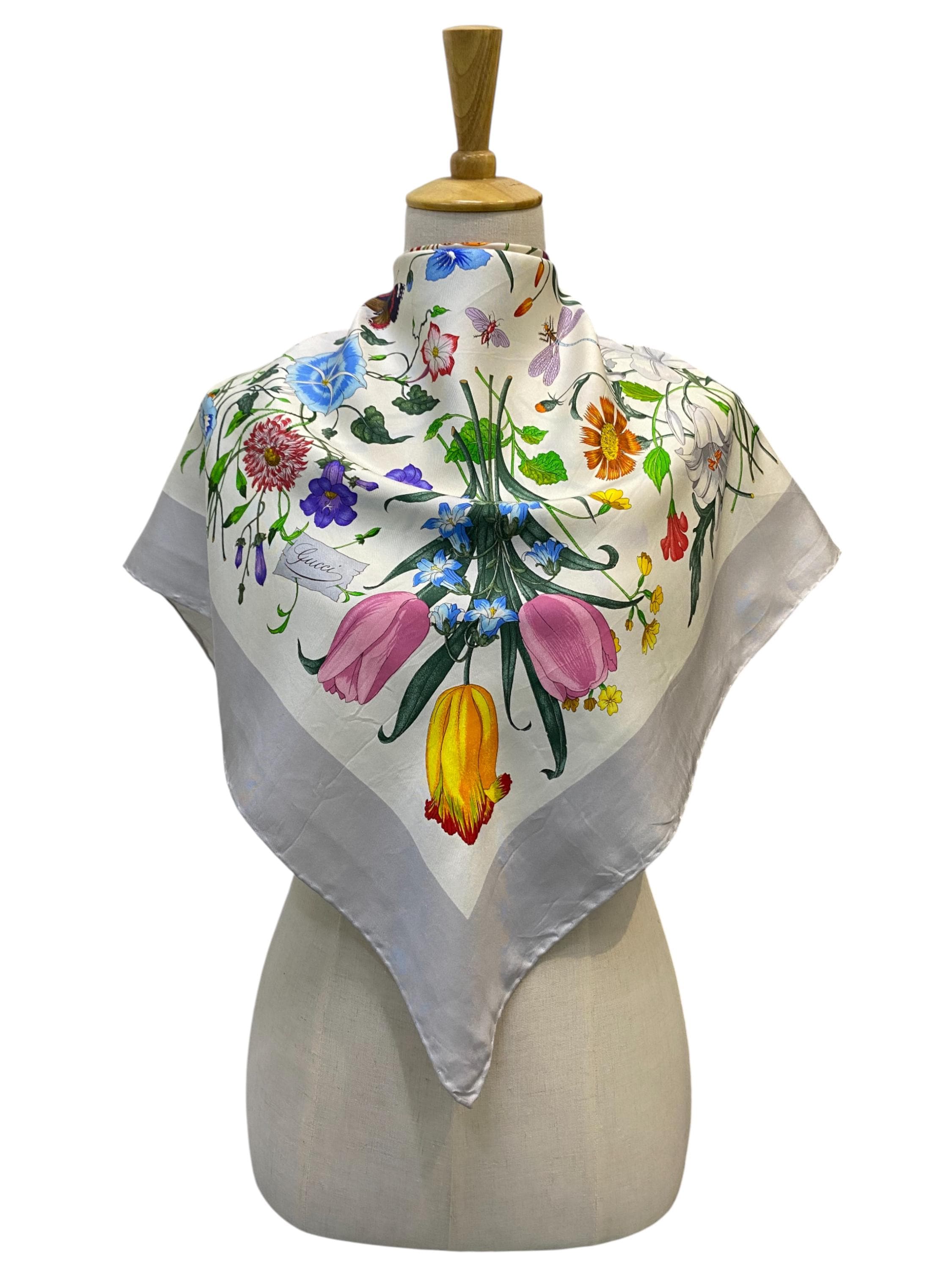 Gucci floral scarf - Etsy 日本