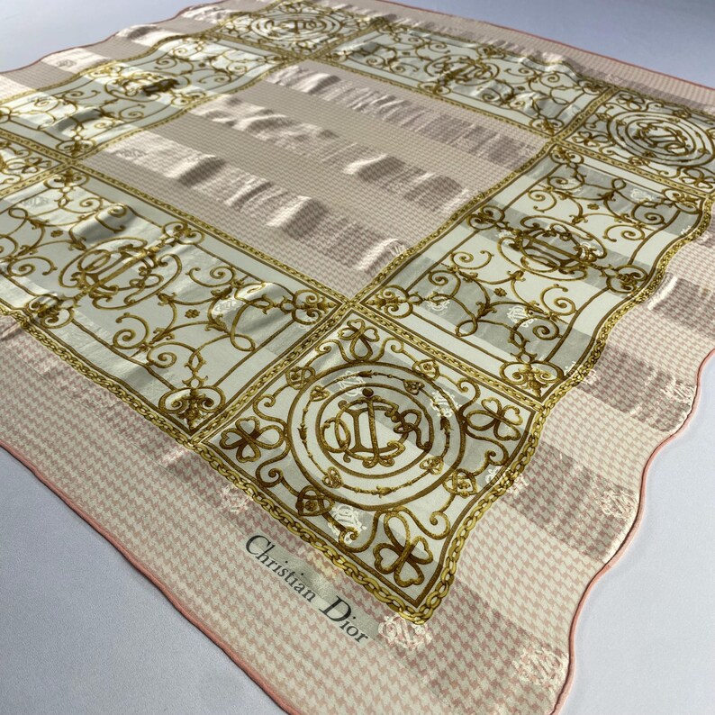 Vintage Christian Dior Silk Scarf Christian Dior Shawl Dior Silk ...