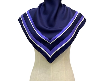 Vintage Silk Scarf, Twill Silk Scarf, Vintage Silk Muffler, Vintage Neck Scarf, Vintage Neck Accessories, Vintage Italian Silk Scarf