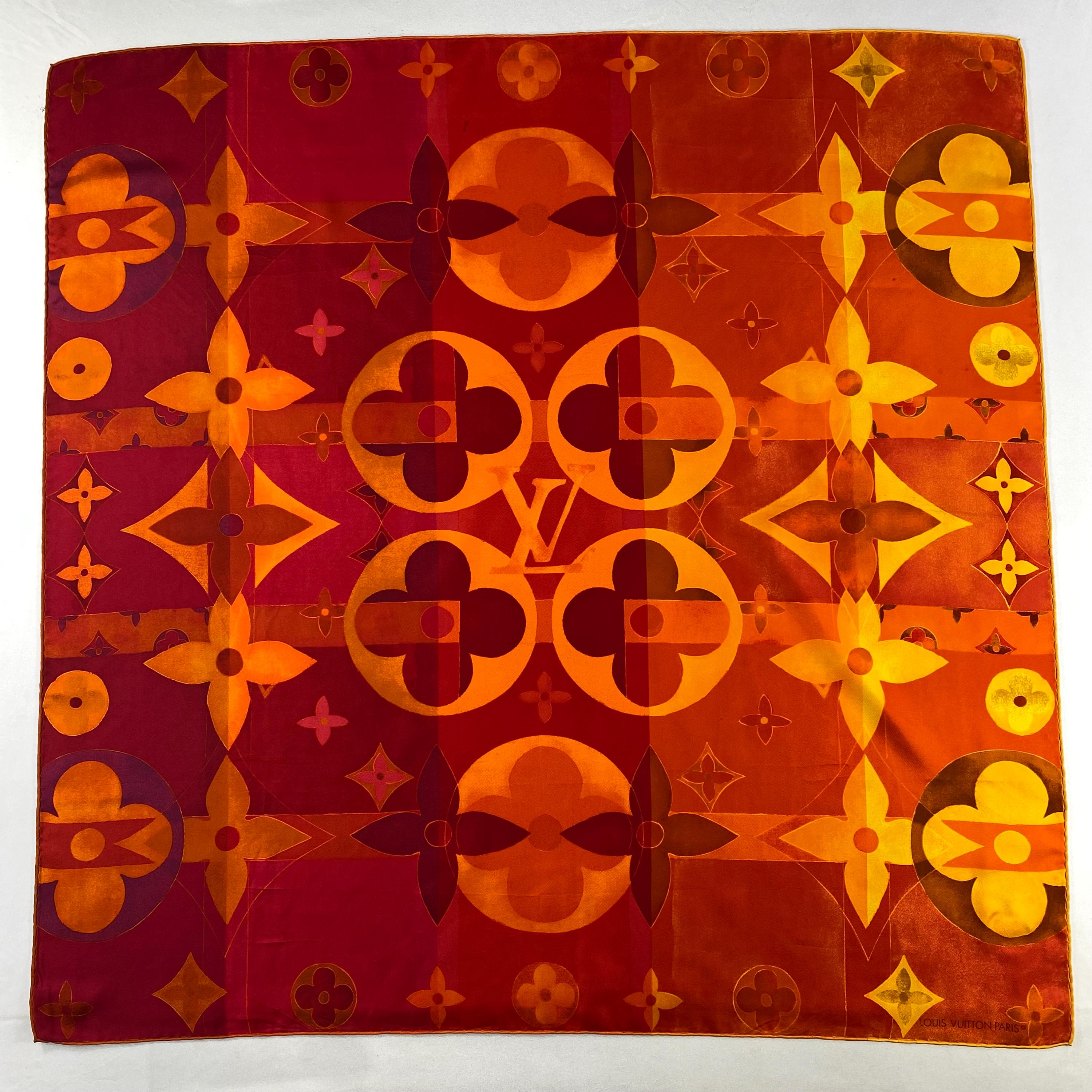 Vintage Louis Vuitton Scarf Louis Vuitton Silk Scarf Vintage Louis