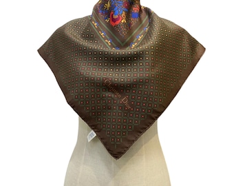Vintage Christian Dior Trotter Silk Scarf Christian Dior Oblique
