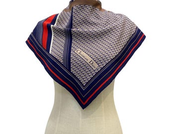 Christian Dior シルク ストール Echarpes Vintage Christian Dior Silk Scarf Christian Dior Oblique Silk