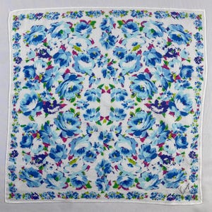 Vintage Kenzo näsduk, bomullsbandana, vintage paisleynäsduk, blommig halsduk, lyxig halsduk, bomullsnäsduk