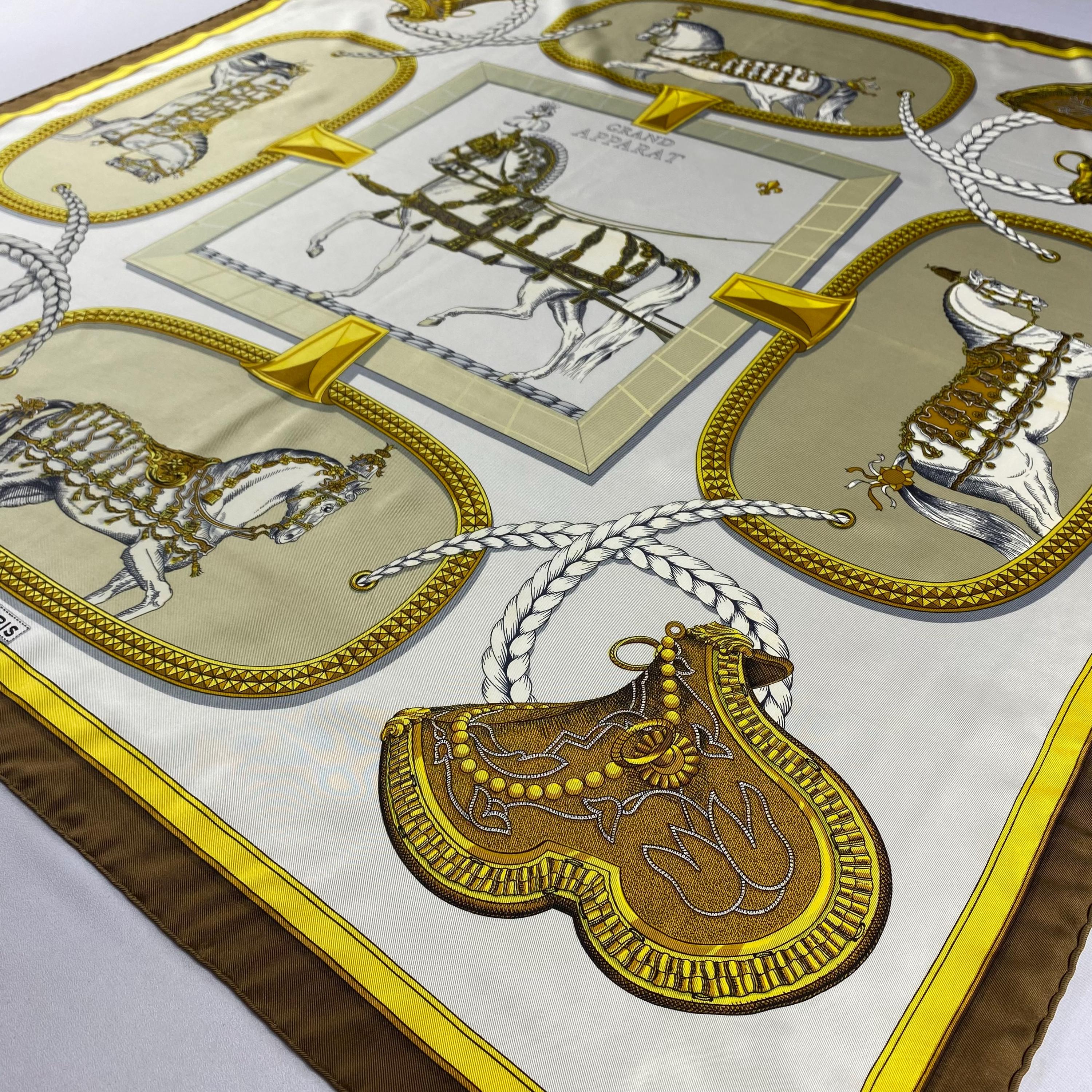 Vintage Hermes Grand Apparat Silk Scarf Hermes Silk Scarf Vintage