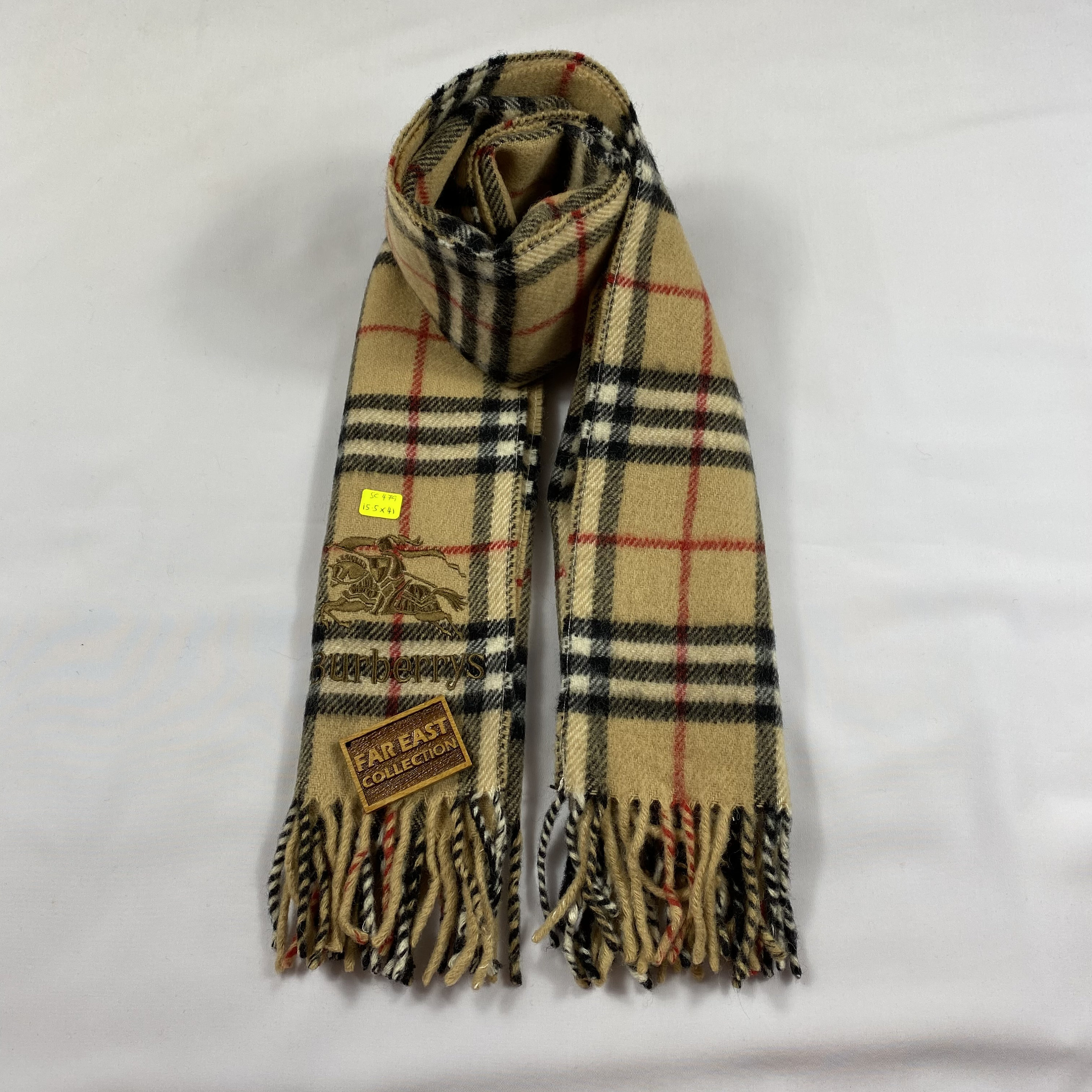 Vintage Burberry Scarf Luxury Accessories Wool Scarf Cashmere Etsy