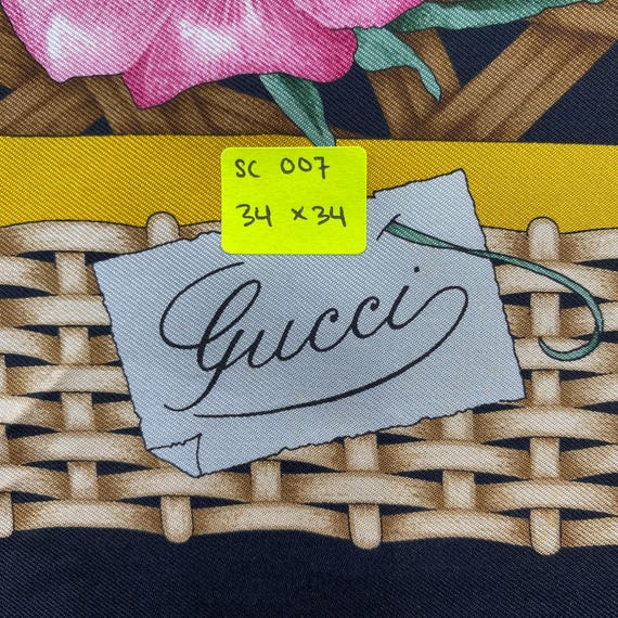 ヴィンテージ グッチ シルクスカーフ グッチ シルクマフラー グッチ