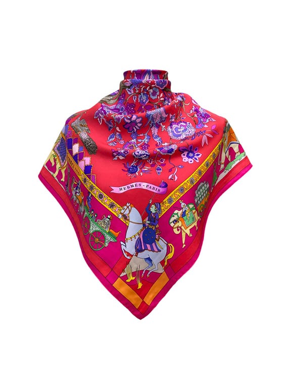 A655 HERMÈS 大判スカーフ fantaisies indiennes A655 HERMÈS 大判スカーフ fantaisies indiennes