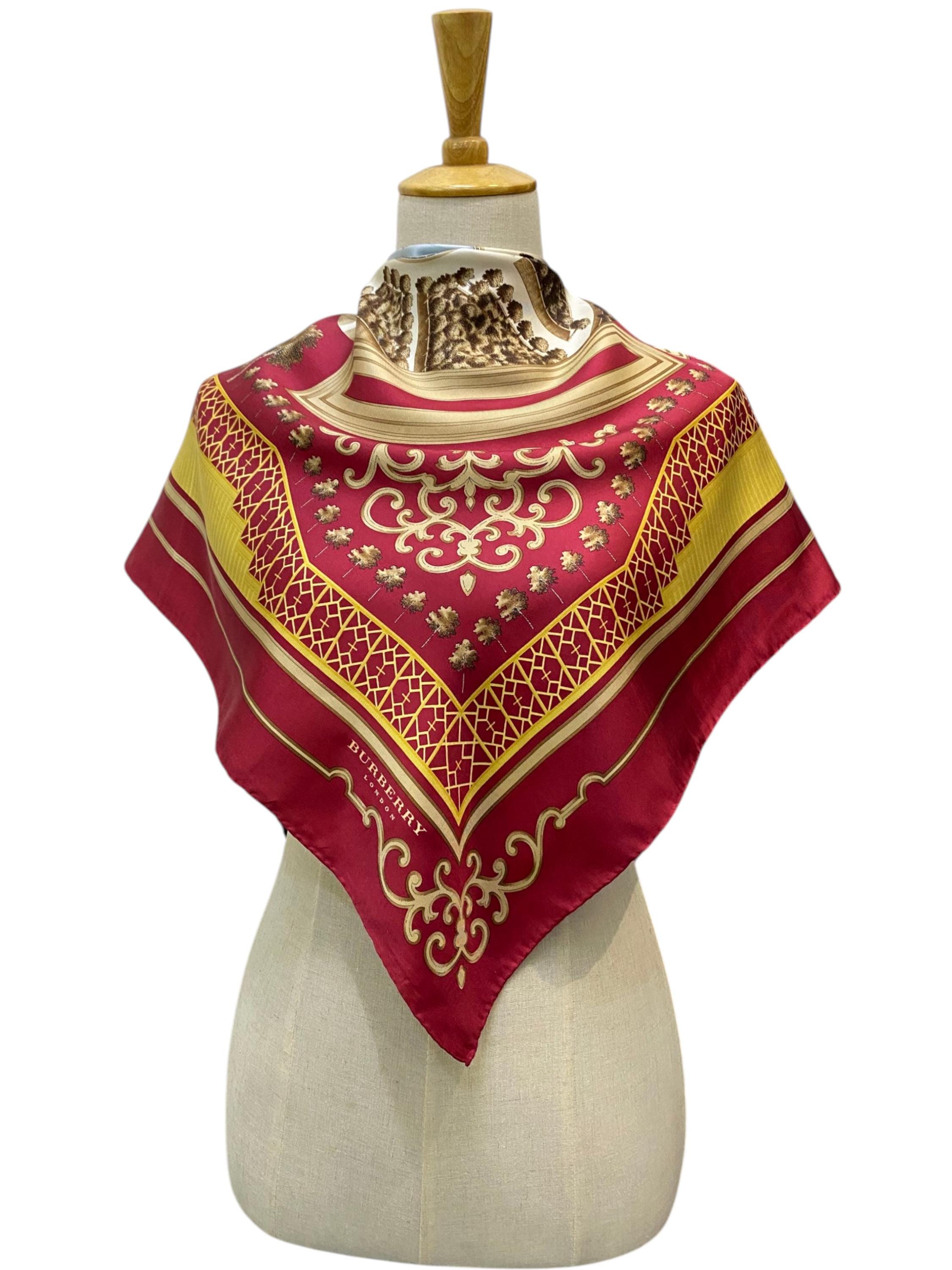 Burberry silk scarf - Etsy 日本