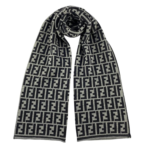 Vintage Fendi Scarf Roma Italia Fendi Wool Scarf Vintage Fendi
