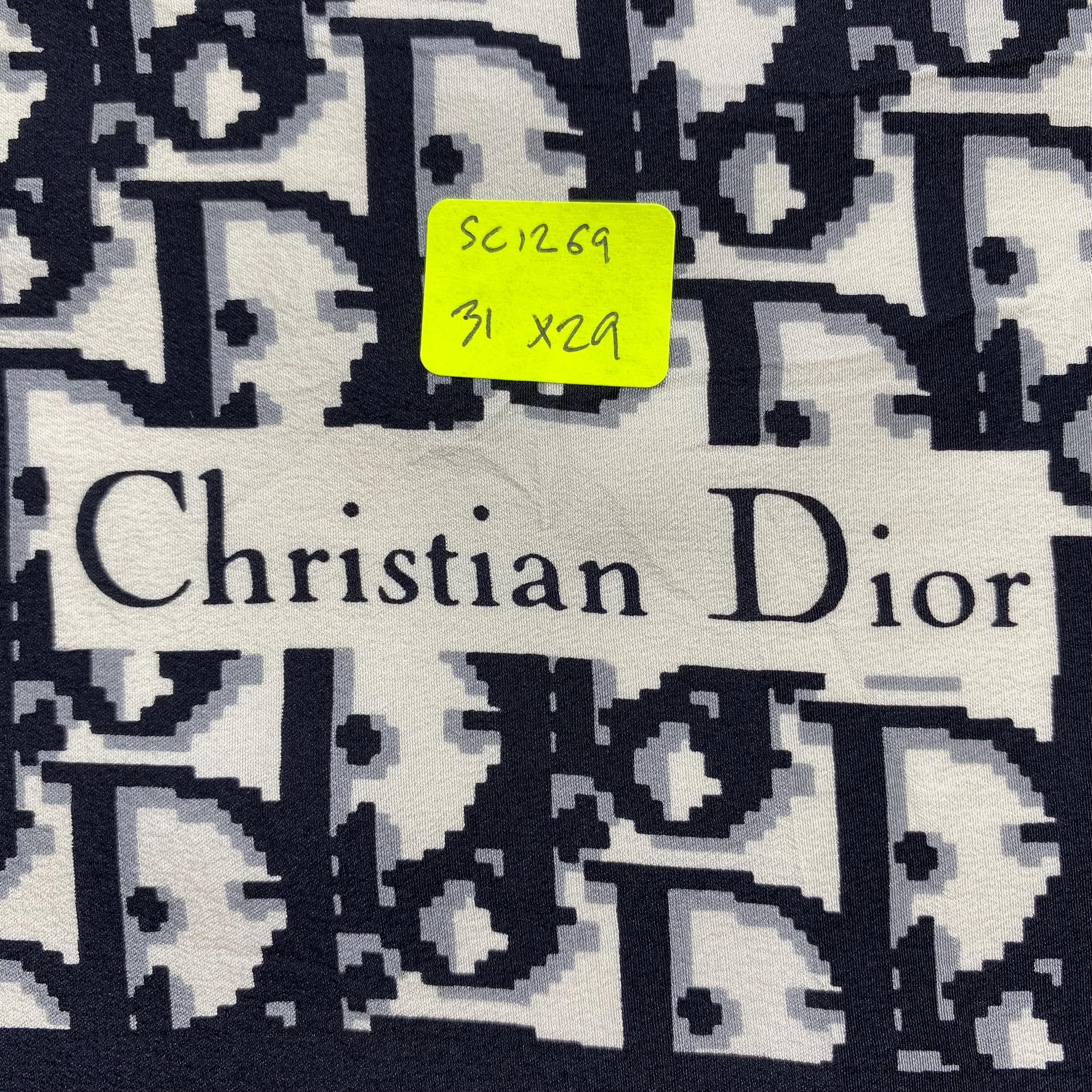 Vintage Christian Dior Trotter Silk Scarf Christian Dior Oblique