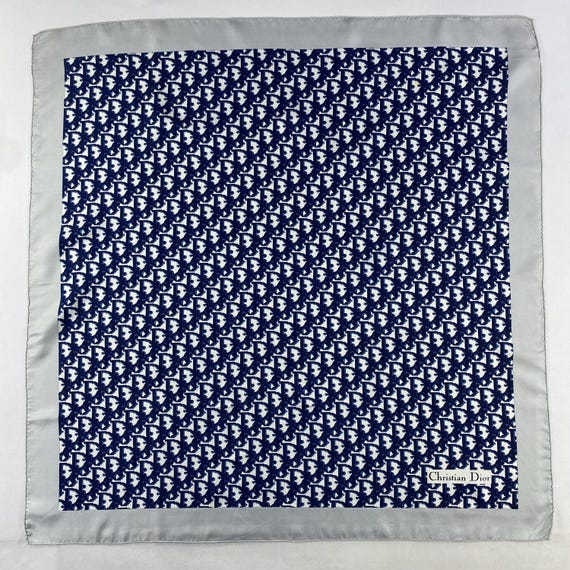 Vintage Christian Dior Trotter Silk Scarf Christian Dior Oblique