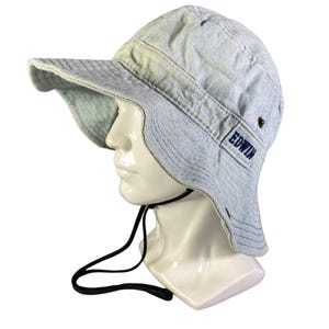 Vintage Edwin Denim Hats, Summer Hats Cap, Rounds Hats Cap, Visor Hat, Street Wear Hat, Casual Hat Cap, Vintage Bucket Hat, Vintage Hat