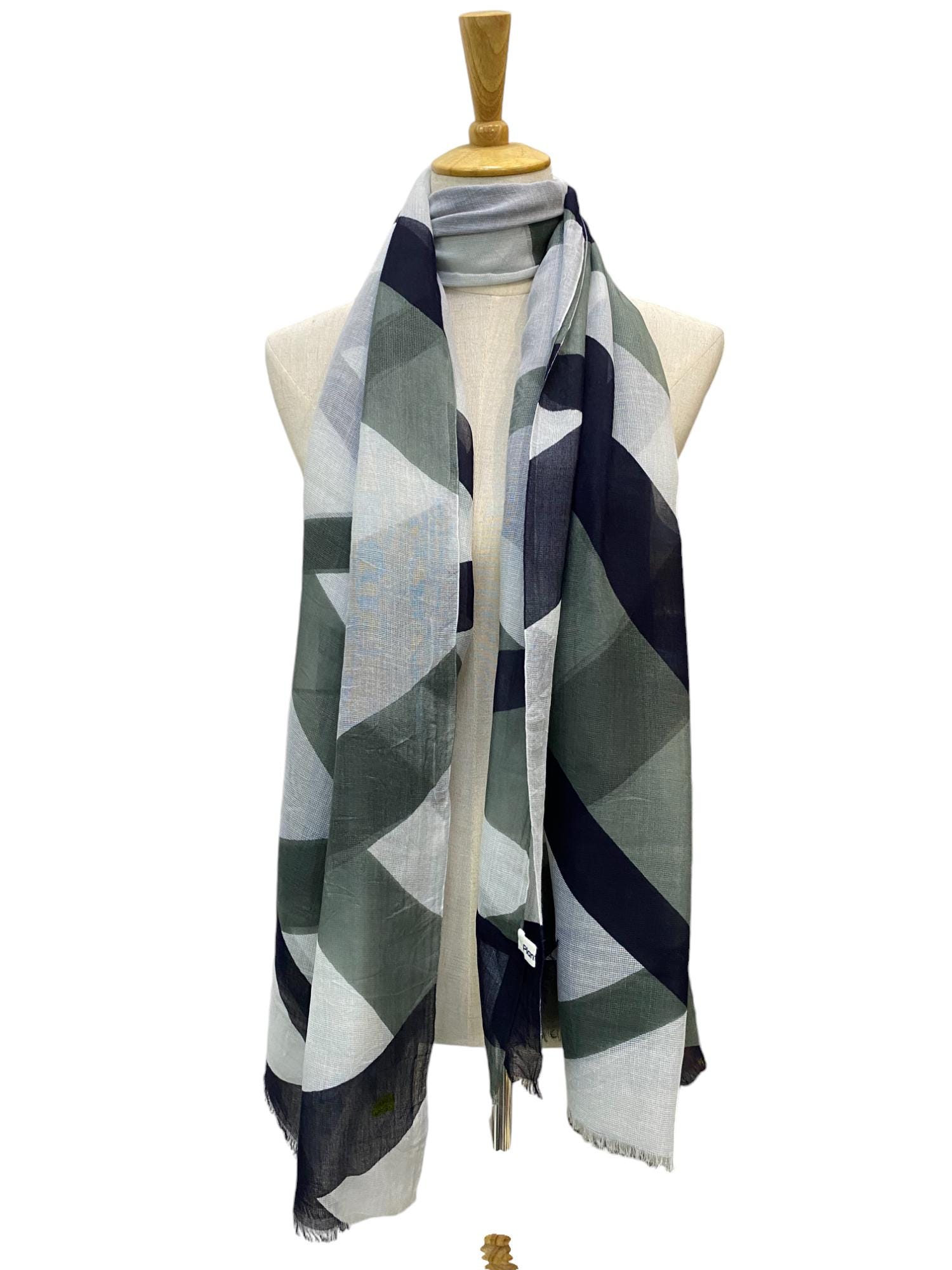 Vintage Issey Miyake Plantation Silk Scarf Floral Scarf Foulards 
