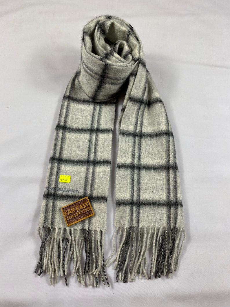 Vintage Pierre Balmain Scarf, Pierre Balmain Luxury Accessories, Pierre Balmain Wool Scarf, orders Cashmere Scarf, Winter Wrap