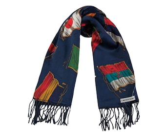 小物 Archive GIVENCHY wool scarf muffler GIVENCHY College Logo Wool Muffler Scarf One Size, BLACK WHITE