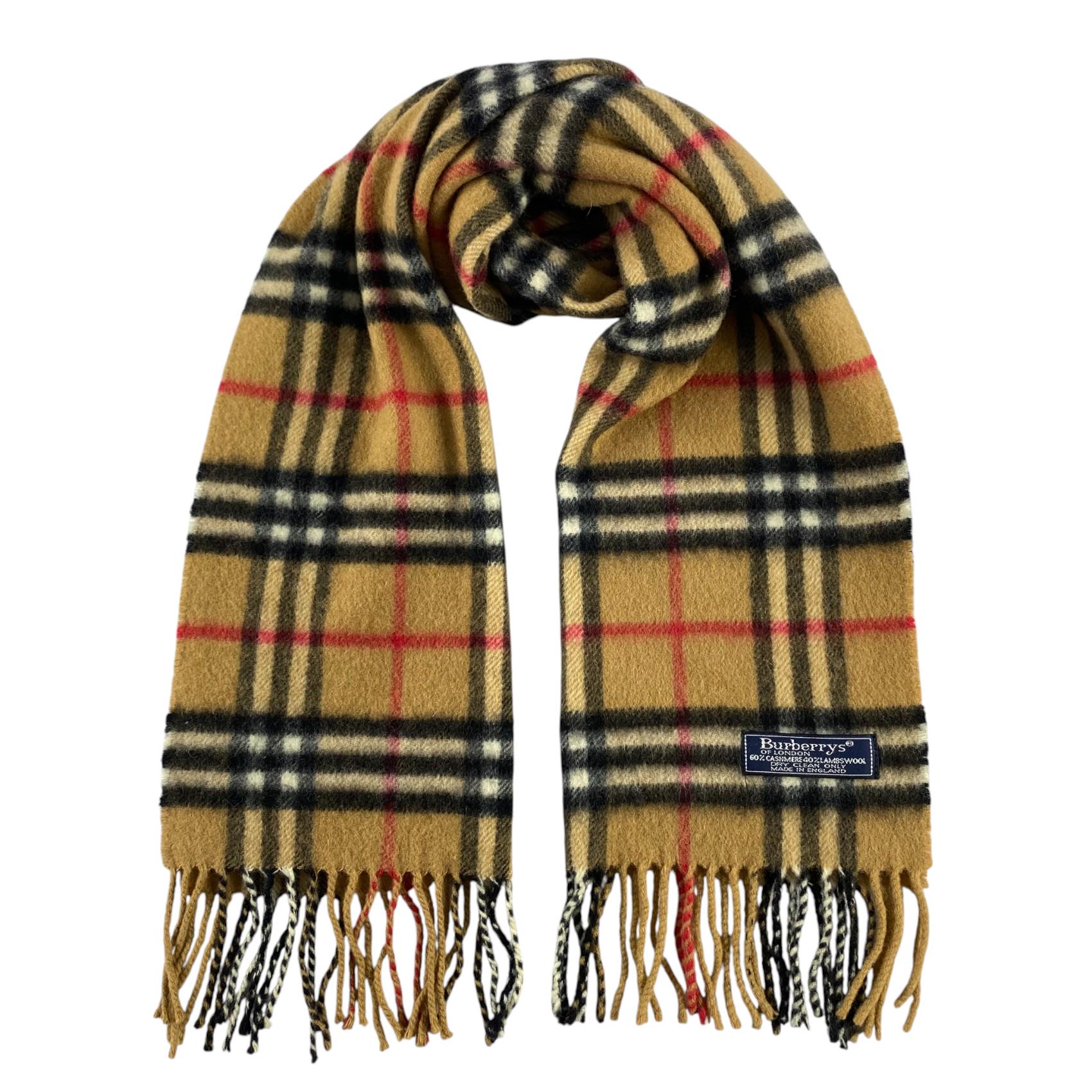 vintage Burberrys カシミア100% Vintage Burberry Scarf Burberry Cashmere Scarf Vintage Burberry