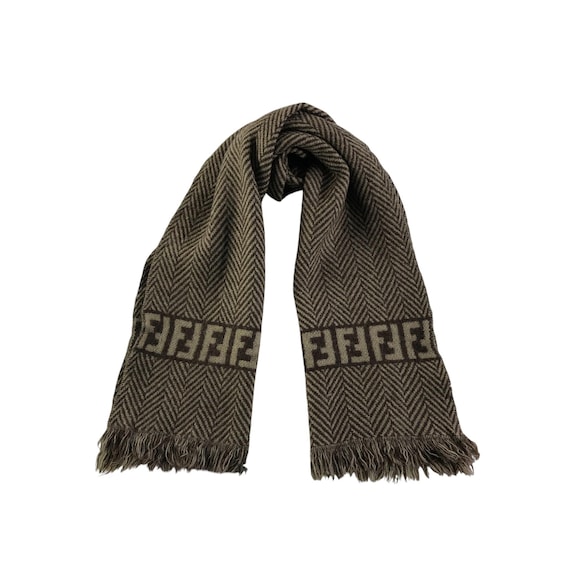 Vintage Fendi Scarf Roma Italia Fendi Wool Scarf Vintage Fendi