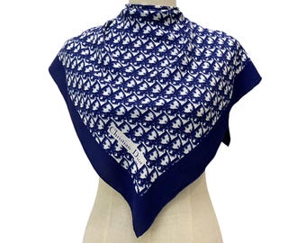 Vintage Christian Dior Trotter Silk Scarf Christian Dior Oblique