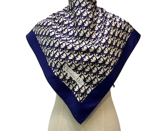 Vintage Christian Dior Oblique Silk Scarf Christian Dior Shawl