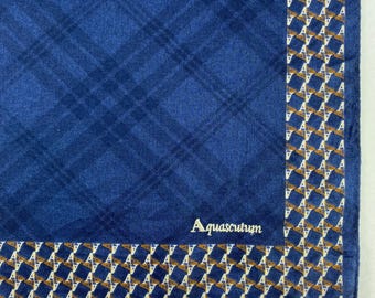 Vintage Aquascutum Handkerchief, Cotton Bandana, Vintage Vintage Aquascutum Handkerchief, Cotton Bandana, Vintage