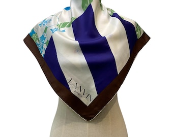 Vintage Lanvin Silk Scarf Lanvin Silk Muffler Vintage Lanvin Silk