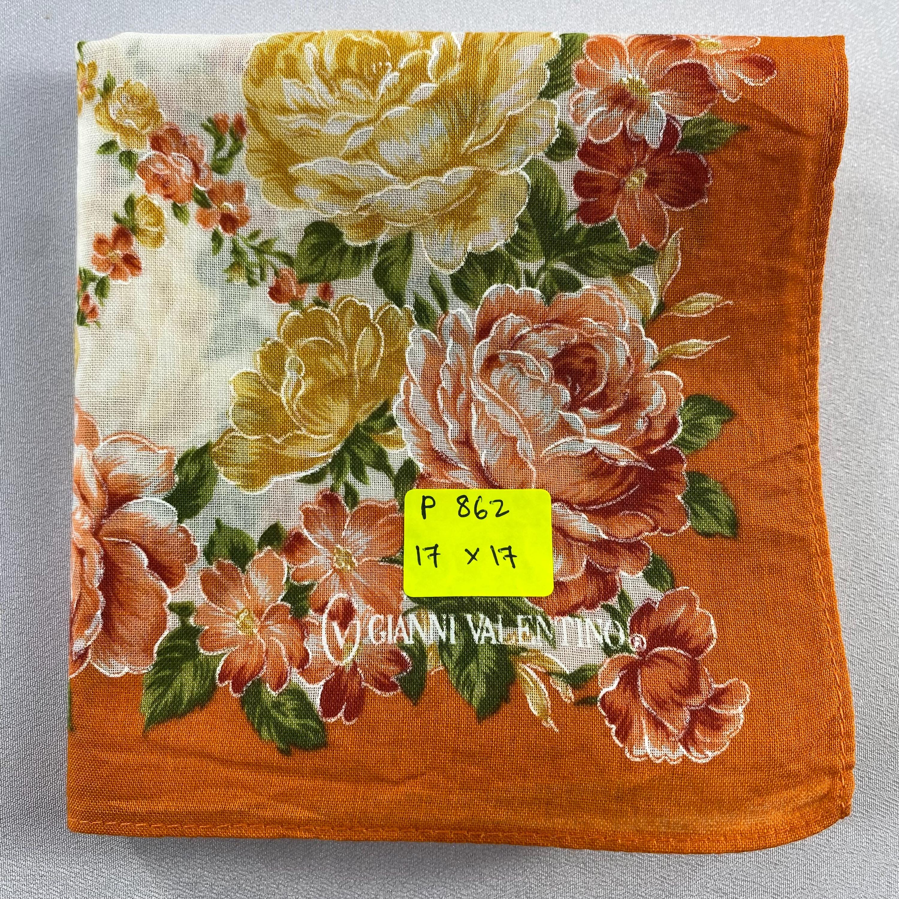 Vintage Gianni Valentino Handkerchief, Cotton Bandana, Vintage
