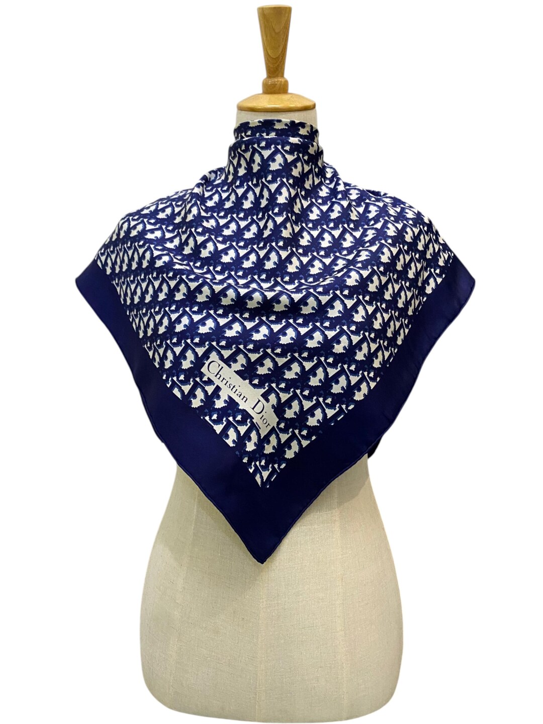 Vintage Christian Dior Oblique Silk Scarf Christian Dior Shawl