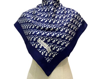 Vintage Christian Dior Trotter Silk Scarf Christian Dior Oblique